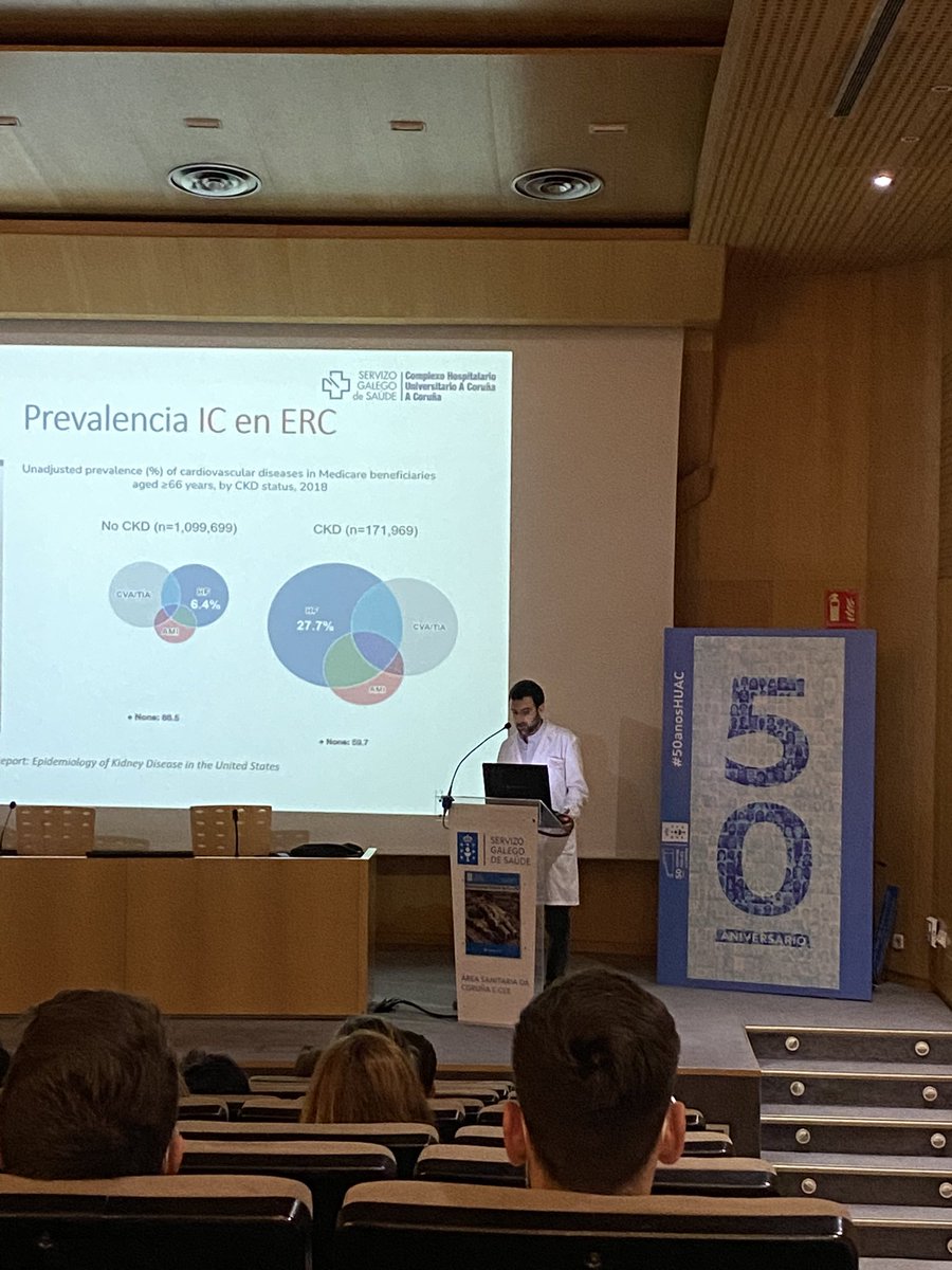 Síndrome cardiorrenal, sesión de Medicina Interna, Dr. Pablo Gomez Longueira. Facultativo del Servicio de Medicina Interna #internista @SanidadeACoruna #50aniversarioHUAC #chuac #coruña #SanidadPublica