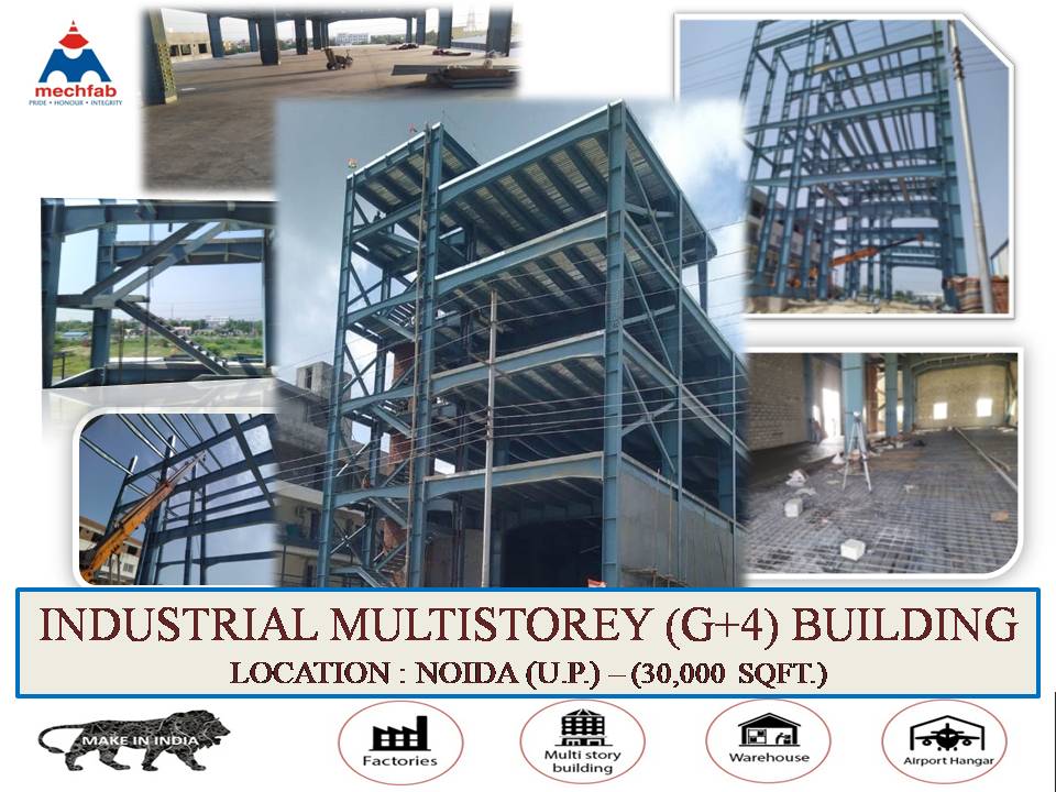 Mechfab2's tweet photo. "Every End is the New Beginning, 
               the End is where we start from"

At this Last Auspicious day of Navratri Parva, #MECHFAB is glad to announce that, we have accomplished one more Multi-Storey (G+4) Industrial Building at Industrial City Noida, U.P. (30,000 sqft). https://t.co/DIN03kL68X