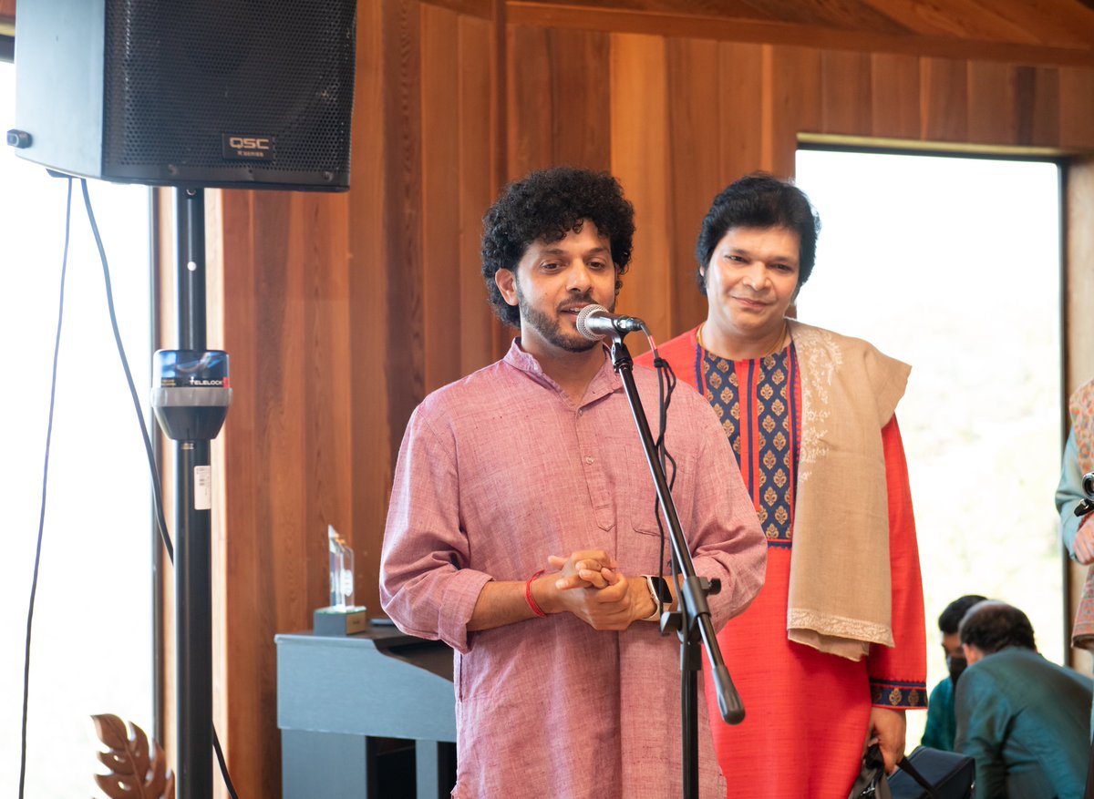 ICMAFoundation's tweet image. Thank you to everyone who attended the house concert yesterday. A special Thank you to our wonderful artists @chaurasia_rakesh @purbayanch @ojasadhiya who made this evening exceptionally beautiful &amp;amp; soulful and ICMA founders @maheshmkale and Purva for hosting.  #saath #icma
