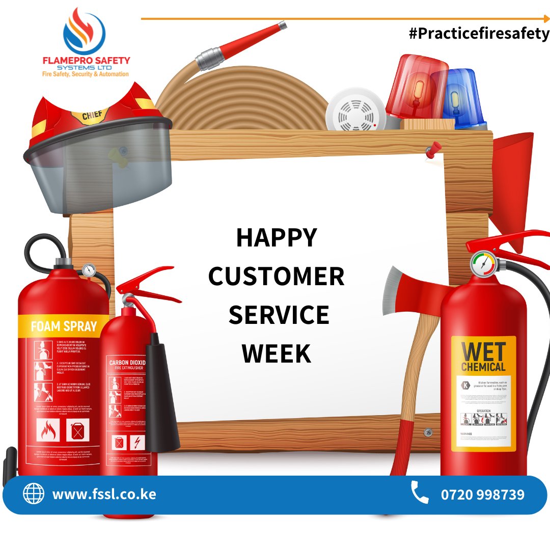 OfficialFssl's tweet image. To all our customers,  we appreciate you on this customer service week

Continue practicing #firesafety

☎0720998739
✉️enquiries@fssl.co.ke
🌐fssl.co.ke

#fssl #firesafety #firesafetytips #HappyCustomerServiceWeek #CustomerServiceWeek2022