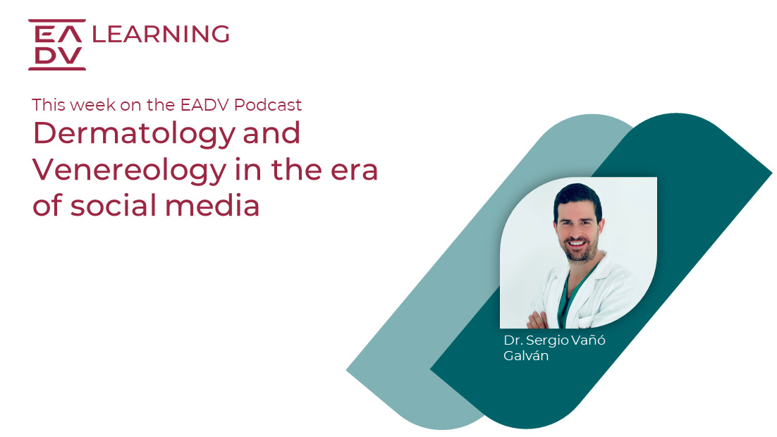 🎧 This week on #EADVPodcast: Join us as Dr. Sergio Vañó Galván (@SergioVanoG) dives into the ins and outs of growing a Dermatologist profile on social media and best practice to share scientific information with a lay audience. 👉 spoti.fi/3RE6O41 #TheDermatologyPodcast