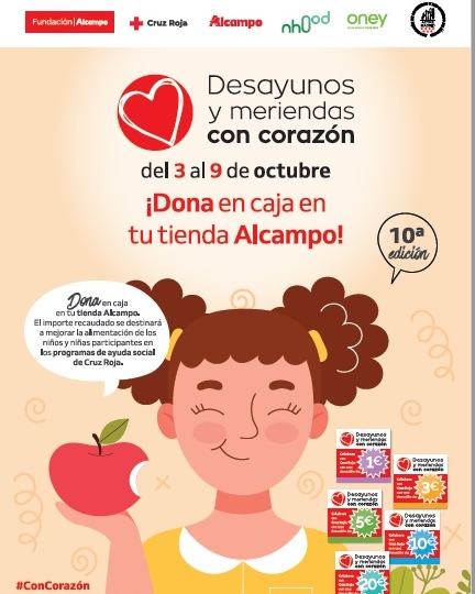 cruzrojavillalb's tweet image. 🥓🍞 Esta semana celebramos los Desayunos y meriendas con corazón. ❤️ Recaudamos donaciones en las cajas de Alcampo para mejorar la alimentación de los niños y niñas que participan en los programas de ayuda social de Cruz Roja.
#ConCorazón #DesayunosyMeriendas #ODS1 #ODS2 #ODS3
