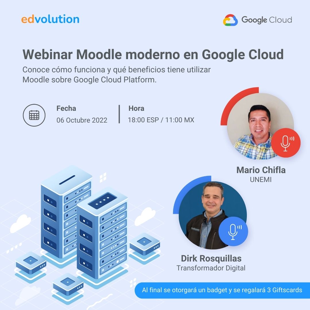 EdvolutionEs's tweet image. ☁️ 🔵 ¡ESTAMOS A POCOS DÍAS DE INICAR!

No te pierdas nuestro primer episodio de #CloudparaTodos: Moodle moderno en Google Cloud

📌 Regístrate aquí: edvolution.io/r/rZ6 

#GoogleCloud #Edvolution #TransformandolaEducación #Moodle #Webinar