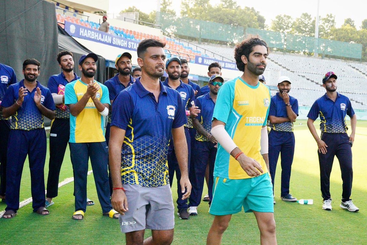 pcacricket's tweet photo. Appreciation post for the coach Uday Kaul &amp; captain @anmolm95, they led PCA Colts to win the 27th #AllIndiaJPAtrayCricketTournament 2022. 🏆 👏 

#JPAtray #PunjabCricket #Cricket #DomesticCricket @gulzarchahal #PCAColts #pcanews #pcaupdates https://t.co/FdTKEGljS0