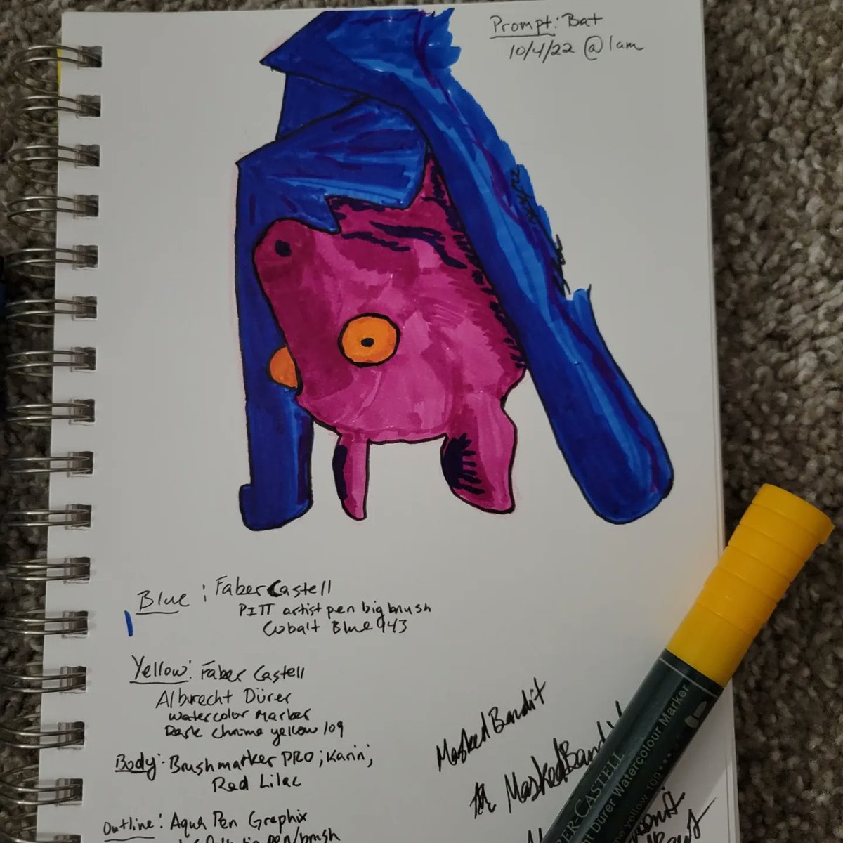 MaskedBandit58's tweet image. #bats #bat #colorfulink #ink #october #artistsoninstagram #art #insomia 

etsy.com/shop/MaskedBan…