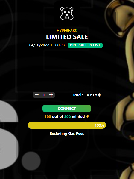 hypebearscIub's tweet photo. 🚨BIG NEWS 🚨

🎉 Due to the bear market, we decided to draw 300 places among Twitter members to give WL for free

📢 If you are mentioned, mint now (free minting)

👇Click the official minting link below

https://t.co/ynfBF3gtDe https://t.co/3uTXWlxGQ2