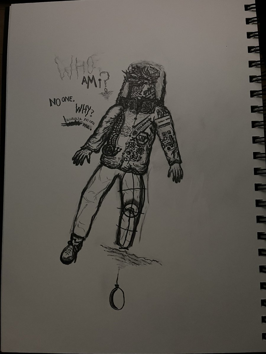 Aspiringnothin9's tweet photo. #DylanArt
First time drawing since my last post it’s been a while lol
The desire to not exist ~
“Who am I? No one. Why? Because no one wants me.”
I been watching stuff on Neon Genesis: Evangelion and it inspired this quick abstract drawing
Fits my protag’s character quite well https://t.co/ZyT9fXglaf