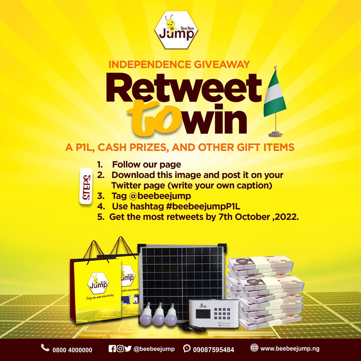 Avoid paying high electricity bills by switching to solar energy today ! @beebeejump got you covered! Send them a DM #beebeejumpP1L I would truly appreciate if you RETWEET this tweet. God bless you richly.