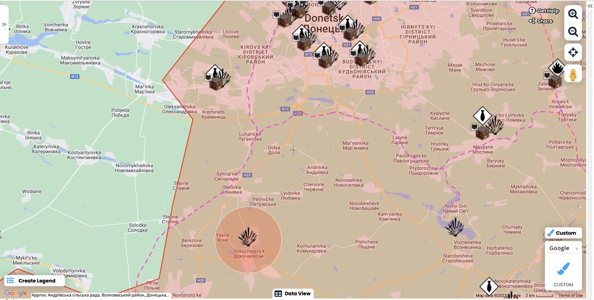 GeopoliticalGu1's tweet photo. Reports of a possible #HIMARS strike by #Ukrainian troops in #Dokuchaevsk south of #Donetsk #Ukraine #UkraineWar #UkraineRussiaWar #ukrainecounteroffensive #Russia #RussiaInvadedUkraine https://t.co/CuTZbhQAKz