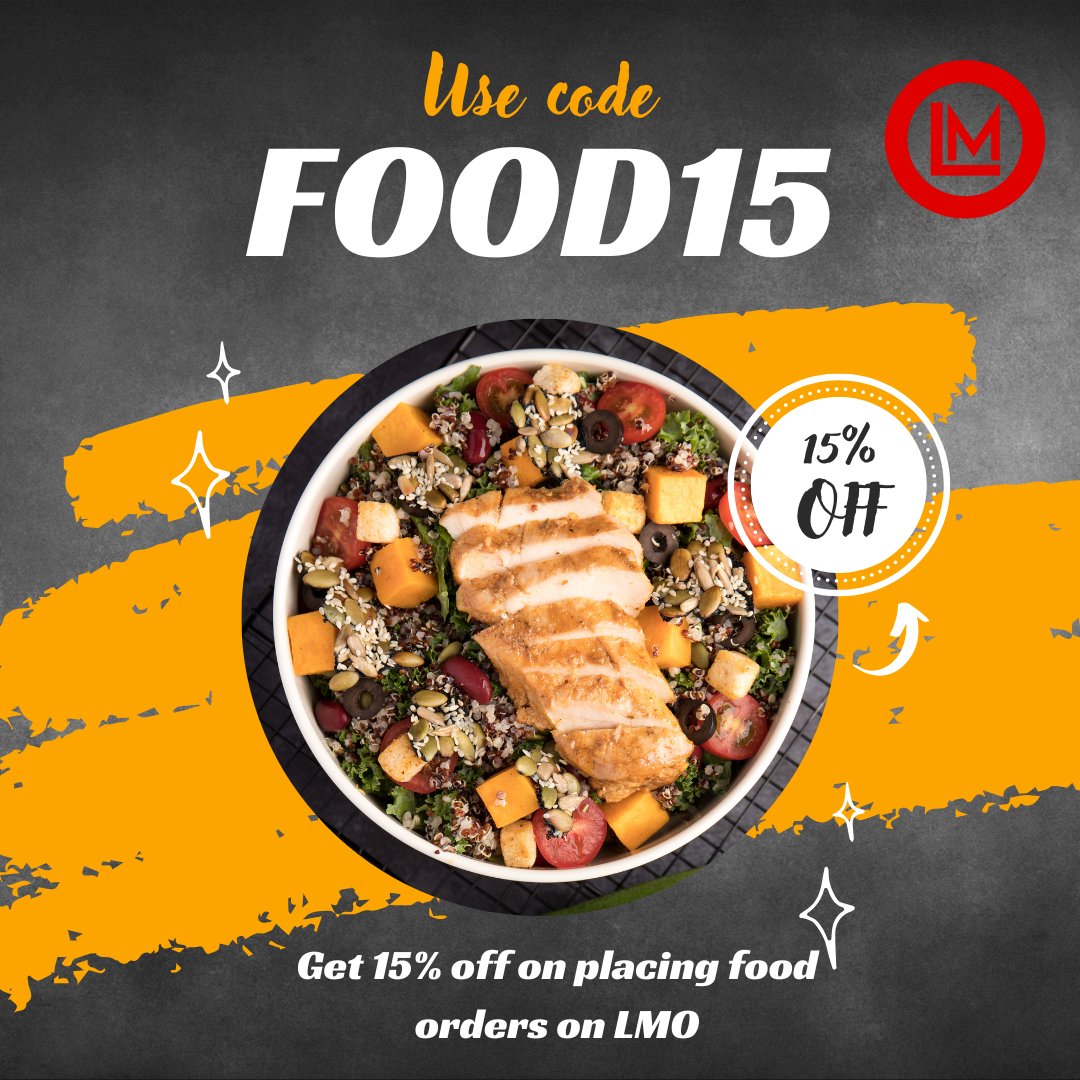 LMO_official's tweet photo. Use code FOOD15 and get 15% off on placing food orders on LMO
#lmofood #lmoorders #lmomarketing #digital #sales #dushera #food #happyhome #orderfood #discount #enjoyment 
Downlaod App Now:-https://t.co/3p5UQF7lw4 https://t.co/8UUzoTIONq