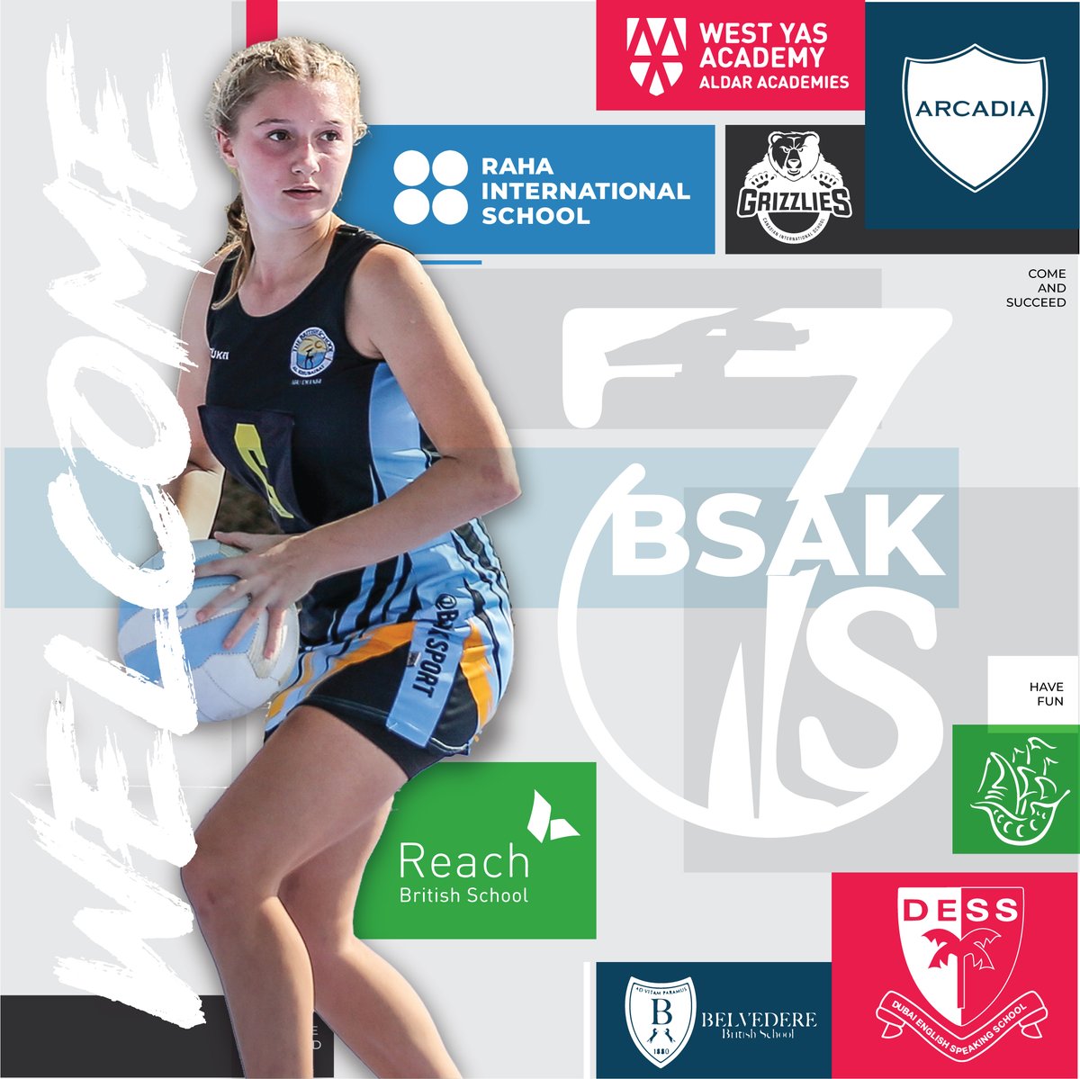 BSAKsports's tweet photo. BSAK 7s Series - Football / Netball / Rugby 2/3 Team Announcement #BSAK7s A long two years without this tournament in UAE school sport calendar but it returns bigger and better than before, we cant wait to see all the schools at this years events. #schoolsport #onlyatBSAK https://t.co/mhokOmiU9A
