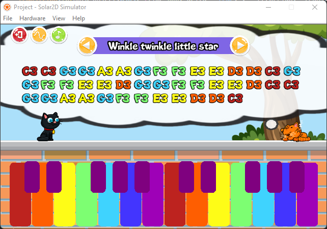 petiflas's tweet photo. Developing a #kitty #piano app, #gamedev https://t.co/3yzrExQoDV