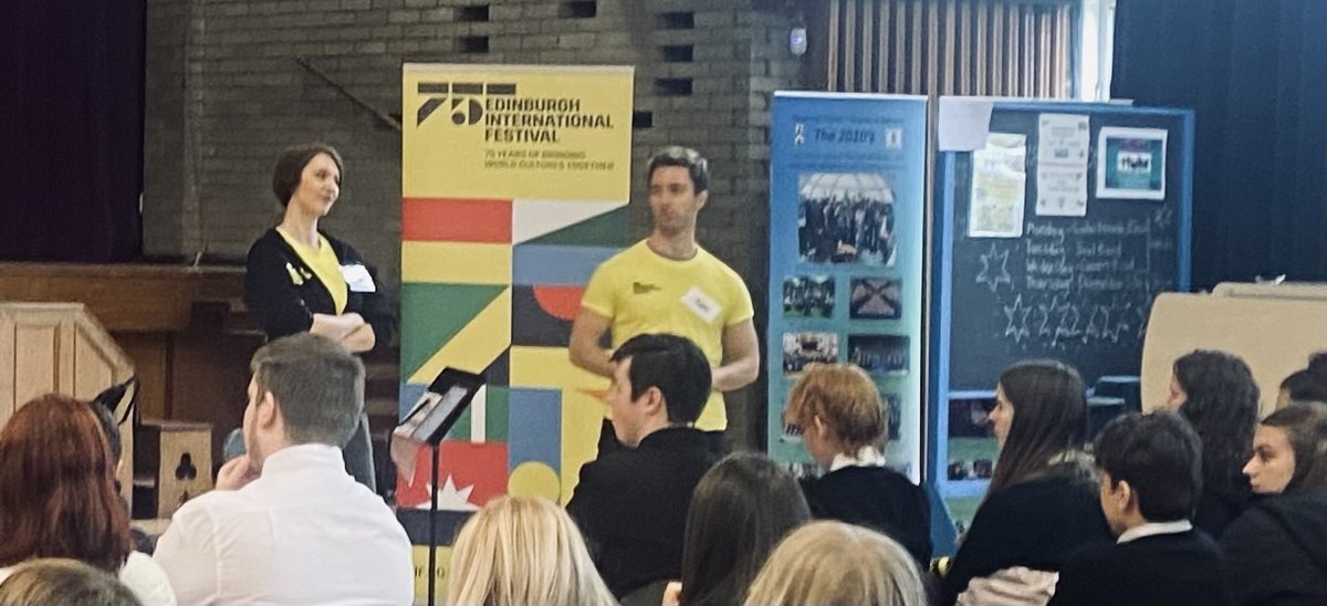 EiF Opera Workshop <a href="/edintfest/">Edinburgh International Festival</a> 
Mel the melancholic Mezzo Soprano, Big Baz the Baritone &amp; friends came to RHS to perform a show about Opera from different eras. N4-AH music were just the best audience with 'What happens you hiccup and your fave karaoke song' being best Qs!