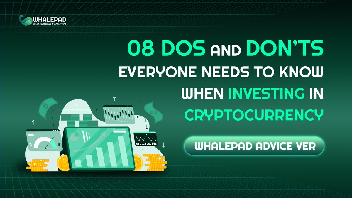 WhalePad Official (@whalepadann) on Twitter photo Lessons of the day π:
β No FOMO, No FUD
βοΈ Do Your Research (DYOR)
πPortfolio Diversification
π¨βπ» Do Use Crypto Portfolio Tracker
π Own Your Crypto Assets
πUse Reliable Exchanges
π
ββοΈβ¬οΈβ¬οΈ Avoid Pump, Dump
βοΈ HODL
π§ββοΈ Always remember to get yourself a success pathway, Whales! Lessons of the day π:
β No FOMO, No FUD
βοΈ Do Your Research (DYOR)
πPortfolio Diversification
π¨βπ» Do Use Crypto Portfolio Tracker
π Own Your Crypto Assets
πUse Reliable Exchanges
π
ββοΈβ¬οΈβ¬οΈ Avoid Pump, Dump
βοΈ HODL
π§ββοΈ Always remember to get yourself a success pathway, Whales!