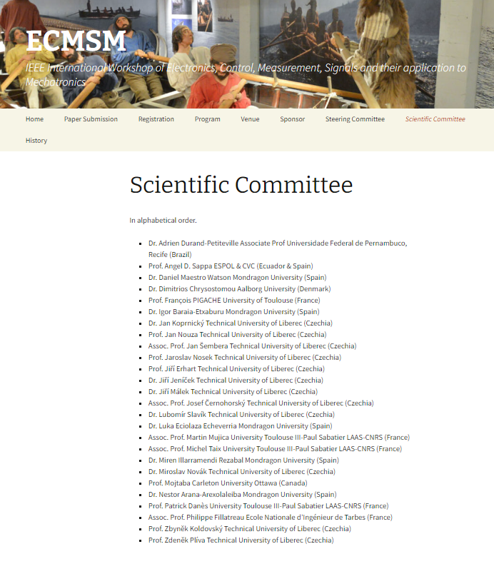 R2p2P's tweet photo. Thank you to all the ECMSM2023's scientific committee members and universities that will help to push forward this conference. https://t.co/36YAP6Lxur

#mechatronics #robotics #imageprocessing #signalprocessing #controlsystems #integratedcircuits #ieee https://t.co/UAtSUEFvzS