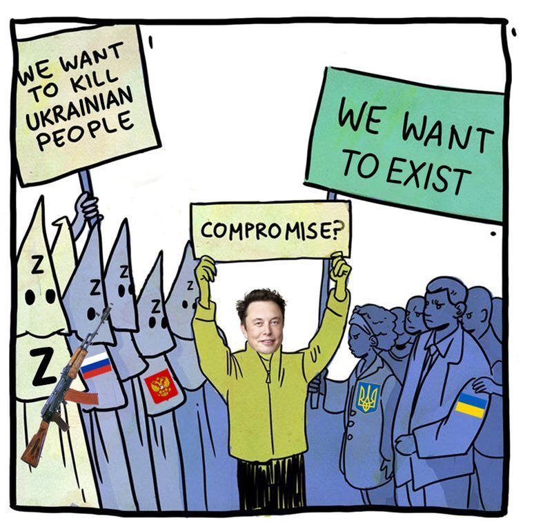 Summary of how Elon Musk’s tweet went down in #Ukraine