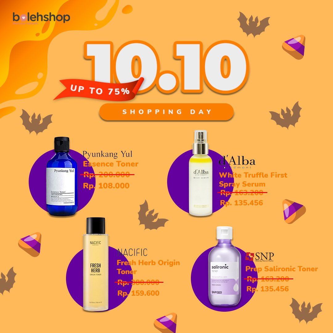 BolehShop's tweet image. Shopping Day 10.10 is here K-Beautiest~

Jangan lupa pantengin produk inceran kalian di promo shopping day 10.10!

bolehshop.id/product/prep-s…

#skincareroutine #koreanskincare #diskon1010 #shoppingday #bolehshop #skincarepromo #oktoberpromo #halloween2022