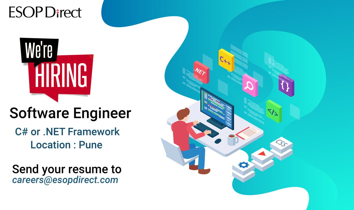 We are hiring!!!
Write to us at careers@esopdirect.com and join us now! 
For more job updates, follow ESOP Direct

#hiring #hiringupdates #hiringnow #hiringalert #applynow #applytoday #consultant #consultantjobs #job #careers #resume #share #WeAreHiring #joinus #recruitment