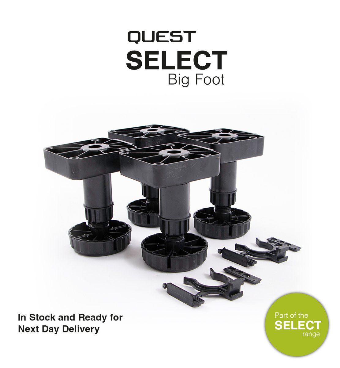 Check out our Quest Big Foot Leg sets, which are available in three sizes and feature a robust design, easy installation, precise adjustment and enhanced stability.

See more: bit.ly/3rsH0xf

#questhardware #bigfoot #kitchencabinets #kitchenhardware