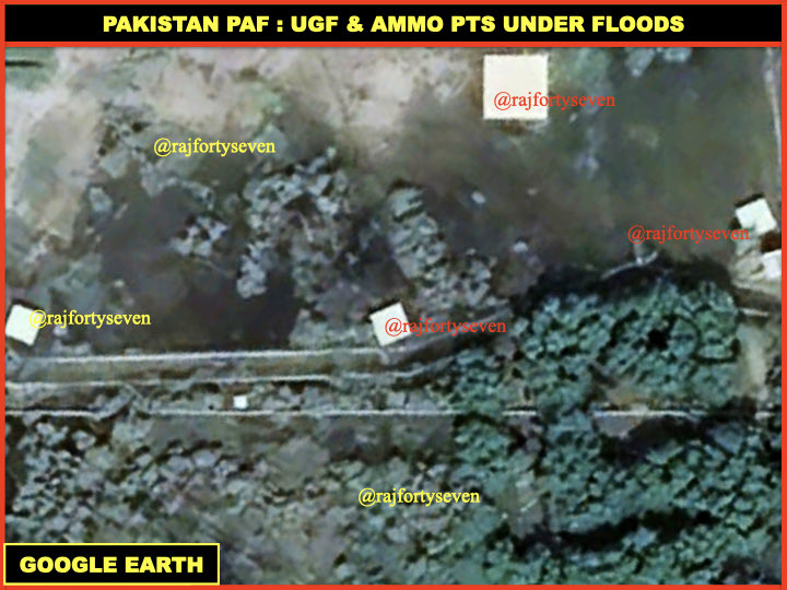 rajfortyseven's tweet photo. #Pakistan #PAF seems to have been worst hit by the recent floods.
Most of #UGFs & hardened ammo pts went under floods & suffered severe damages. https://t.co/JEs3NFtaSa