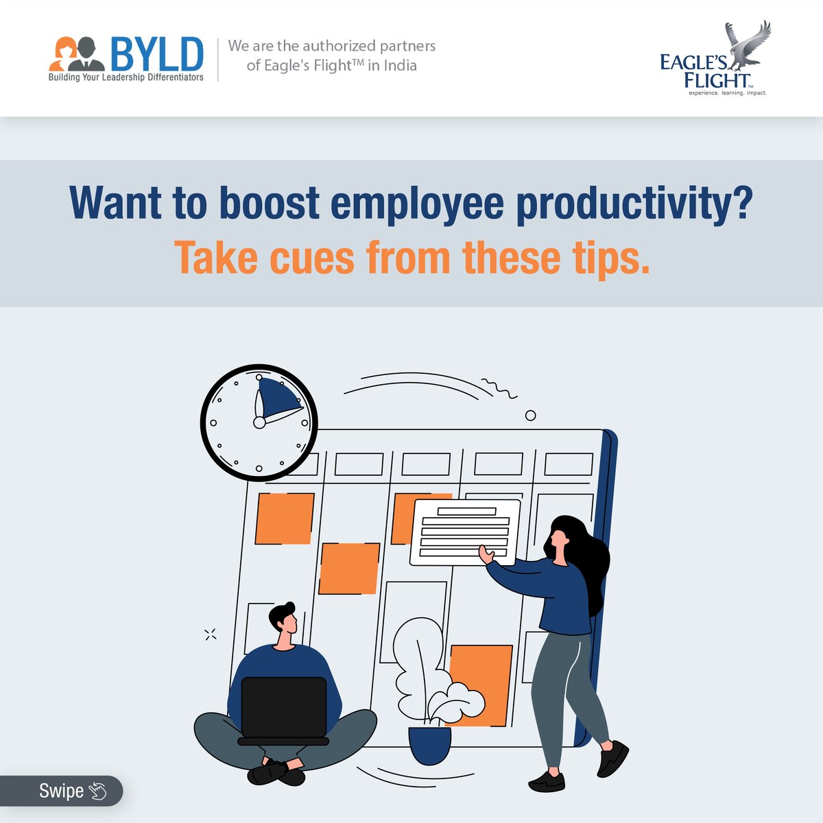 ByldLearnings's tweet photo. Are your employees lagging in productivity?

Check out these tips and explore how to get the most out of them.

Click here to learn more: https://t.co/pmcOQKsQVq

#byldgroup #BYLD #experientiallearning #productivity #employee #upskill #training #workplace #teambuildingtips https://t.co/hLjifxIs4W