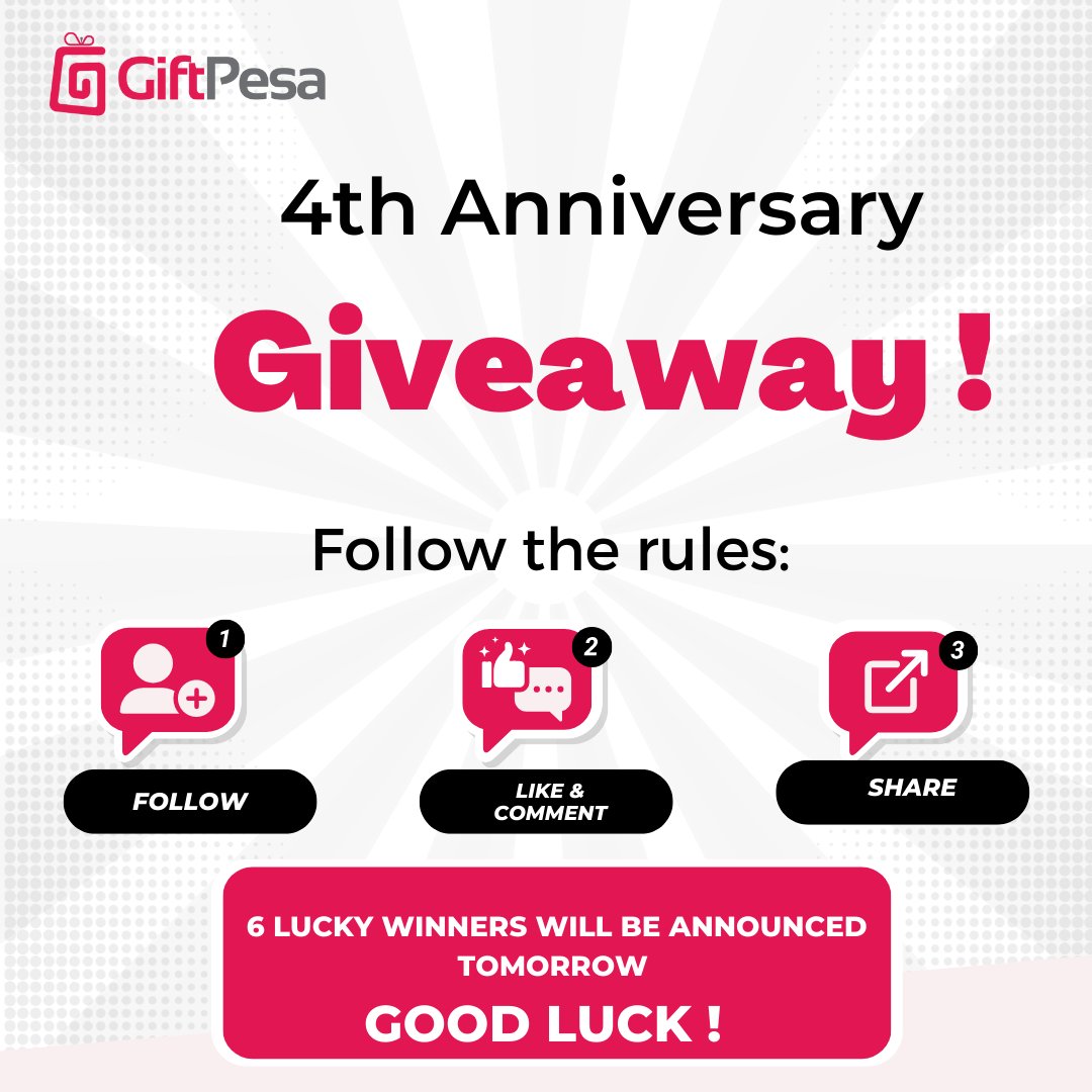 4th Anniversary Giveaway time!

We are celebrating our 4th Anniversary with our customers in a special way this week.  

Participate in the giveaway challenge for a chance to win!

#HappyAnniversary  #Happy4thAnniversary #GiveawayAlert #customizedgifts 
 #corporategifts #gifts
