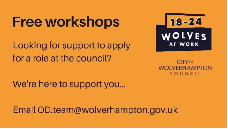 WolvesatWork's tweet photo. 🗓️ Happening today! 👇

If you're between the ages of 18 and 24 and have a keen interest in finding out what it takes to land a job at the council, make sure to check out the free workshop offered from the @WolvesatWork 18-24 team.

Register here 👉 https://t.co/JvW16Ae7XW https://t.co/3WTSfulXJ8