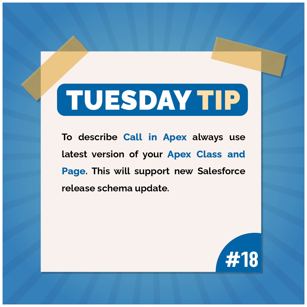 s2_labs's tweet photo. Apex is a proprietary language developed by https://t.co/PzEOR67ZX5. It is a strongly typed, object-oriented programming language that allows developers to execute flow 

#shreysharma #s2labs #tuesday #tuedaytips #tips #hacks #tuesdayvibes #tuesdaytrivia #salesforcetips https://t.co/LAmtlgdFBv