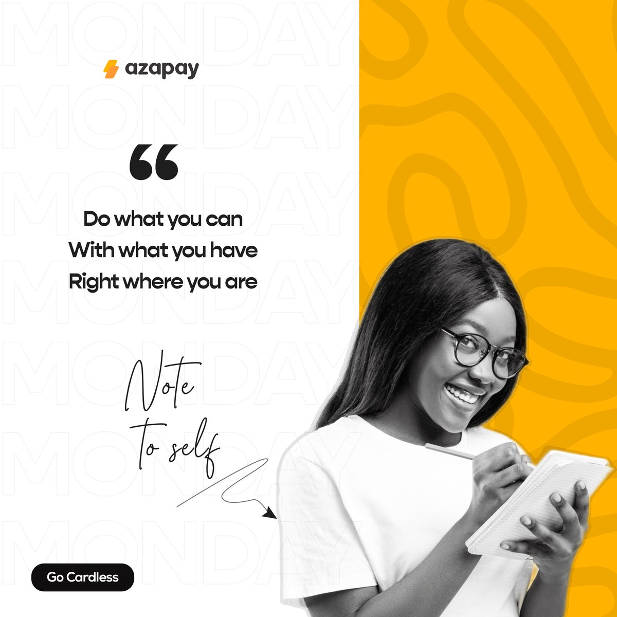 myazapay's tweet photo. What a long weekend it has been😃. We hope you had a great one!

As we resume work, here's a reminder to do the best we can with what we have💪

It only gets better from here✌

Have an amazing work week!🙌🙌🙌
.
.
.
#MyAzapay #azatag #AzapayMerchants #tuesdaymotivations https://t.co/vs0VZj4bVw