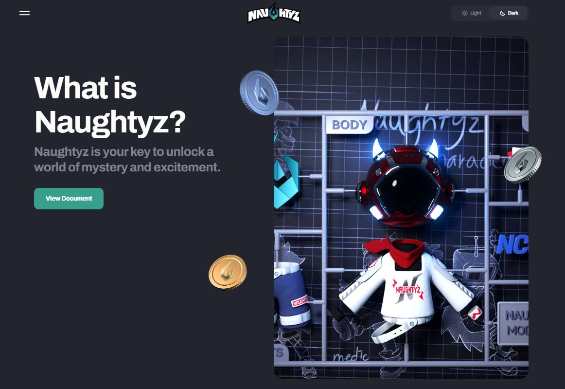 📢 Naughtyz official website ver. 0.1 Open! 🎉
 Visit 👉naughtyz.io  

On top of the Ethereum blockchain, we, naughtyz, will continue to update the community and website until the character is released.

There are 10,000 naughtyz waiting for your challenge.
#naughtyz