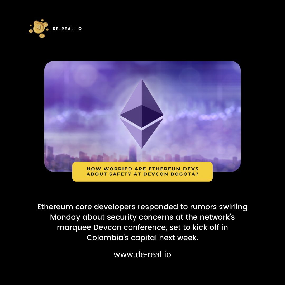 DeReal_drp's tweet photo. Update : How Worried Are Ethereum Devs About Safety at Devcon Bogotá?🚀〽️
https://t.co/GraQaLXyGs

Community
https://t.co/bm4pnC7VhA
https://t.co/8asp6t6dyZ
.
For the latest News

✅ KYC Verified
✅ Audit passed
#dereal #BSC #NFT #NFTs #NFTProject #realestate #Ethereum https://t.co/EQUcUUx11h