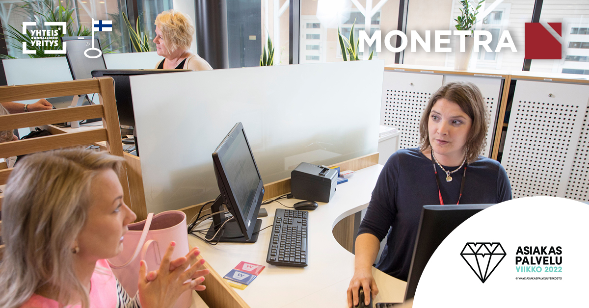 Vastaanotamme yhteensä päivittäin yli 4000 palvelupyyntöä ja puhelua, ja tämän vuoksi keskeistä onkin kehittää asiakaspalveluamme jatkuvasti eri tarpeisiin soveltuvaksi. Uusien kanavien ohella tärkeää on kuitenkin ihmisten kohtaaminen.
monetra.fi/asiakaspalvelu…