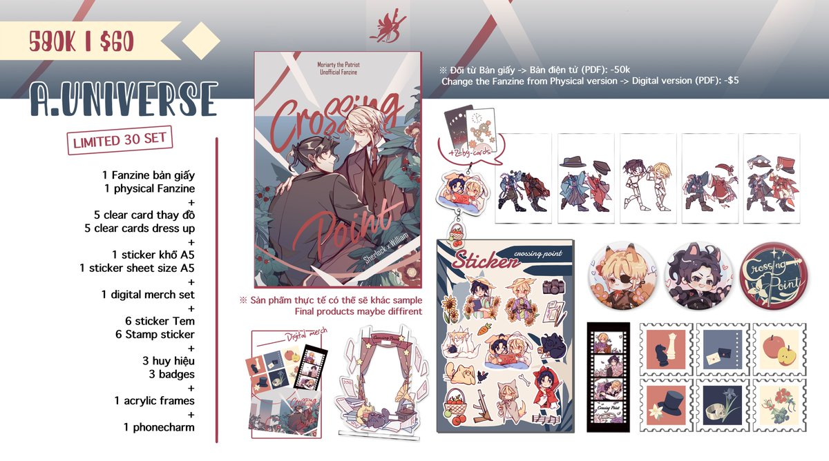 SWcrossingpoint's tweet photo. 【PRE-ORDER OPEN】

Order for Crossing Point - SherLiam fanzine is now open. 

🌹 Period: 04 Oct - 03 Nov 2022

🔗 Order form (ship trong Việt Nam): https://t.co/MjRh8ESSRl
🔗 Order form (shipping outside of Vietnam): https://t.co/7u7GY7Vs1h

#sherliam #crossingpoint_zine https://t.co/sv6Vqj64zI