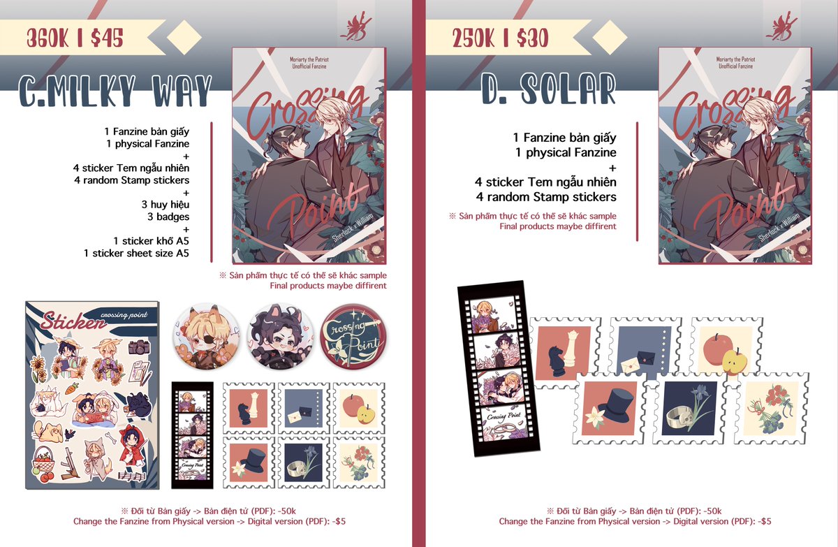 SWcrossingpoint's tweet photo. 【PRE-ORDER OPEN】

Order for Crossing Point - SherLiam fanzine is now open. 

🌹 Period: 04 Oct - 03 Nov 2022

🔗 Order form (ship trong Việt Nam): https://t.co/MjRh8ESSRl
🔗 Order form (shipping outside of Vietnam): https://t.co/7u7GY7Vs1h

#sherliam #crossingpoint_zine https://t.co/sv6Vqj64zI