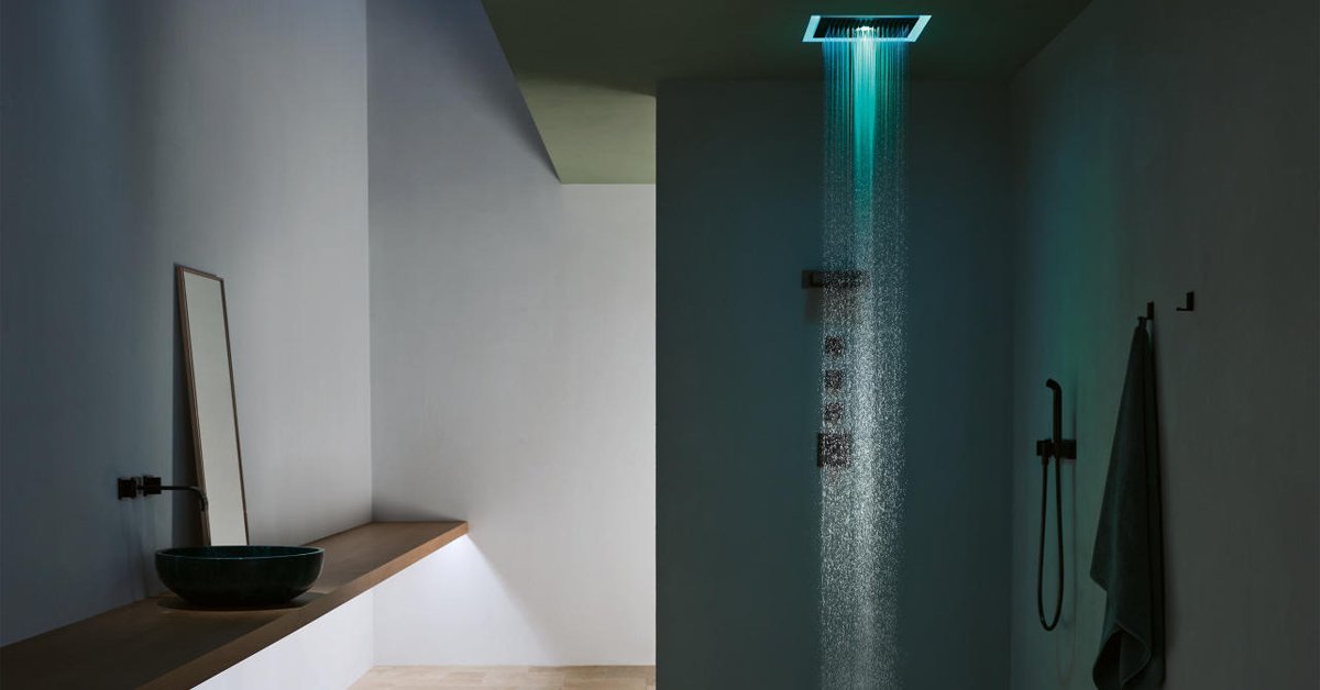 architonic's tweet photo. Architonic Product Pick: Rain Showers | Rain shower for ceiling fixing with light by Sieger Design for Dornbracht
https://t.co/TNAFAol7YK
#architonic #bathroomdesign #showercontrols #overheadshowers https://t.co/452iTXUhUV