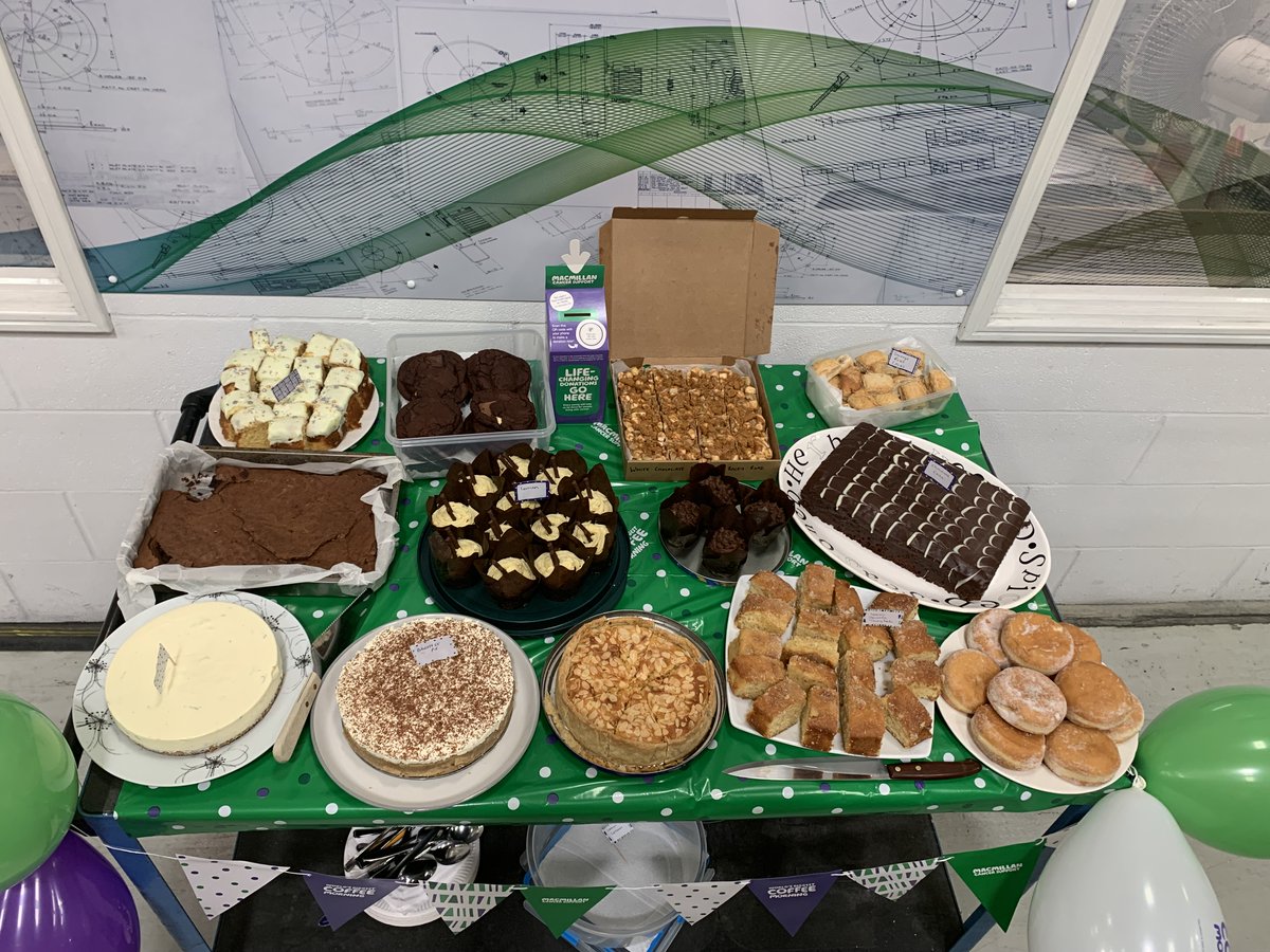 AirControl1969's tweet photo. Our @macmillancoffee was once again well supplied and proved very popular! Our Teams raised a record £285, matched by a donation from ACI. So the event raised a whopping £535. 🥂🥂  Thank you to everyone who took part in baking, donating and eating!🧁🥮 https://t.co/I5HsFJY6BR