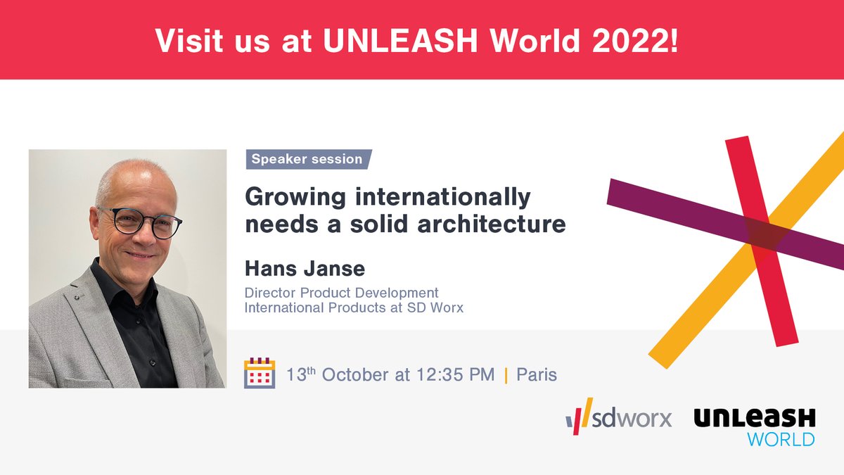 SDWorxGermany's tweet photo. Hans Janse auf der #UNLEASHWorld treffen und erfahren, wie integrierte #HR- und #Payroll-Lösungen helfen können, Ihr Unternehmen international auszubauen. 

Mehr Infos 👉 https://t.co/jkfAxWJs2y  

Hier gibt es Tickets!  👉 https://t.co/wzkxSEIr8L 

#sdworx #HRTech https://t.co/PbxeWA8fe2