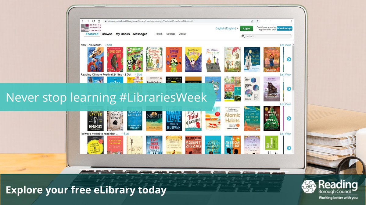 ReadingCouncil's tweet photo. Did you know, as a @readinglibrary member you  have free access to a huge range of:

📱eBooks
🎧  eAudio 
📰 eMagazines
💻 online learning resources

so why not explore the eLibrary today? https://t.co/h0js3nDgAN

#LibrariesWeek #rdguk #rdg https://t.co/FvePNWi4vQ