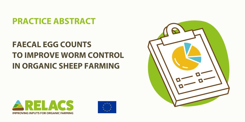 Read the #PracticeAbstract released by #RELACSeu partners @SoilAssociation & @SRUC informing farmers & farm advisors on how to use faecal egg counts to improve worm control in #organic sheep farming. Interested in learning more? Read the full version 👉 ow.ly/e85a50HWktB