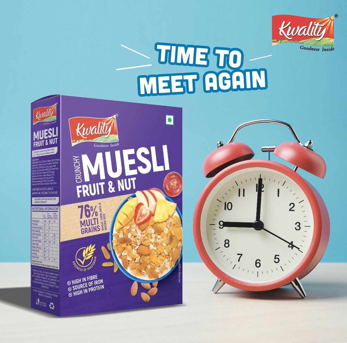Kwality_Foods's tweet photo. Meet every morning with deliciously healthy muesli.
.
.
.
#Kwality #KwalityFoods #hargharkwality #KwalityFlavoursOfHealth #Muesli #MuesliLover #HealthyBreakfast #IndianKitchen #IndianFoodie #HealthyLifestyle https://t.co/5hZDPDvGpw