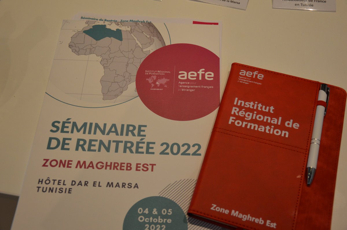 IRFMaghrebEst's tweet photo. [Vie du réseau]
Ouverture du #séminairederentrée de la zone Maghreb Est par l’Ambassadeur de France en Tunisie, @ParantAndre, et le Directeur Adjoint de l’#AEFE, M. Negrel. Les orientations et les enjeux de l’année scolaire à venir sont définis.
@aefeinfo @FranceTn 
#IRFMagrebEst https://t.co/QR2padz6t6