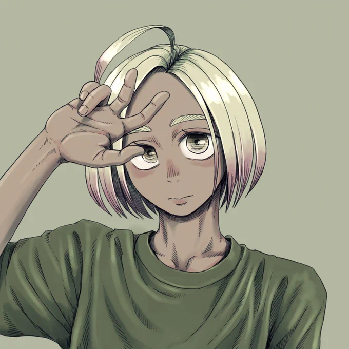 新しいアイコン描いた。髪型を現実に合わせてアップデートした。 