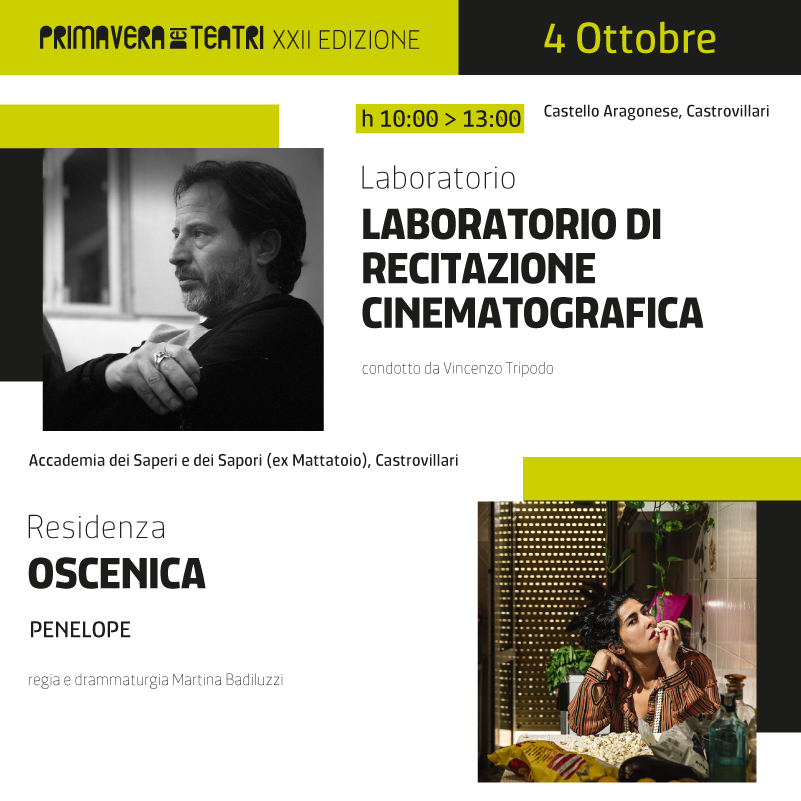 PrimaveraDeiTea's tweet photo. Programma del giorno
๐๐๐ซ๐ญ๐๐๐ขฬ ๐ ๐๐ญ๐ญ๐จ๐๐ซ๐ - ๐๐๐ฌ๐ญ๐ซ๐จ๐ฏ๐ข๐ฅ๐ฅ๐๐ซ๐ข
#PdT2022 #primaveradeiteatri
Oscenica Armonie d'Arte Festival Scena Verticale Teatro Studio Krypton Eco di Fondo https://t.co/JiTkBq0TAa