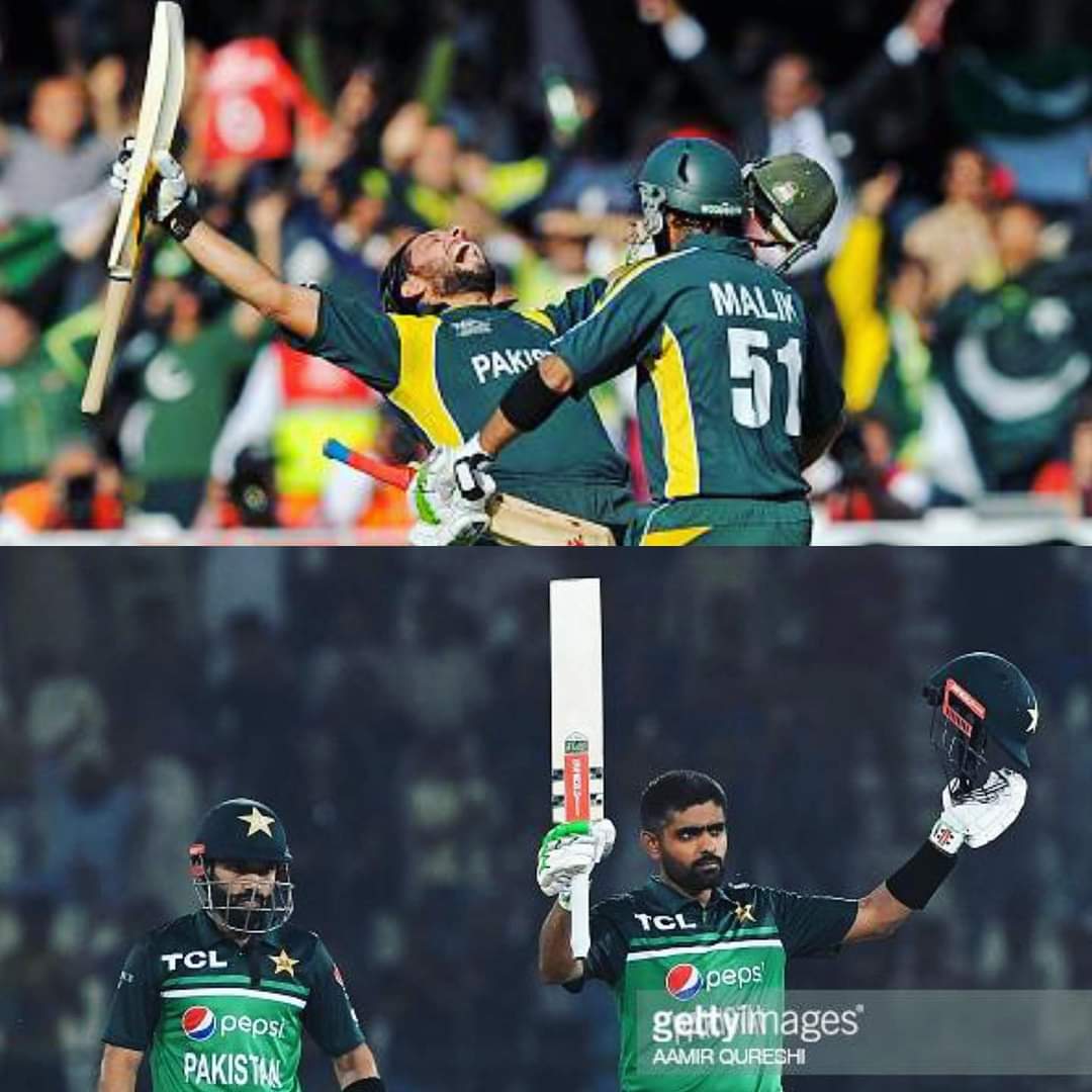 From "Don't Worry Shahid Afridi is yet to Bat"
To
"Don't Worry Babar Azam is playing we all grew up" ❤️🥹
#ShahidAfridi #BabarAzam𓃵 
#shadabkhan
Shoaib Malik
Khushdil Shah