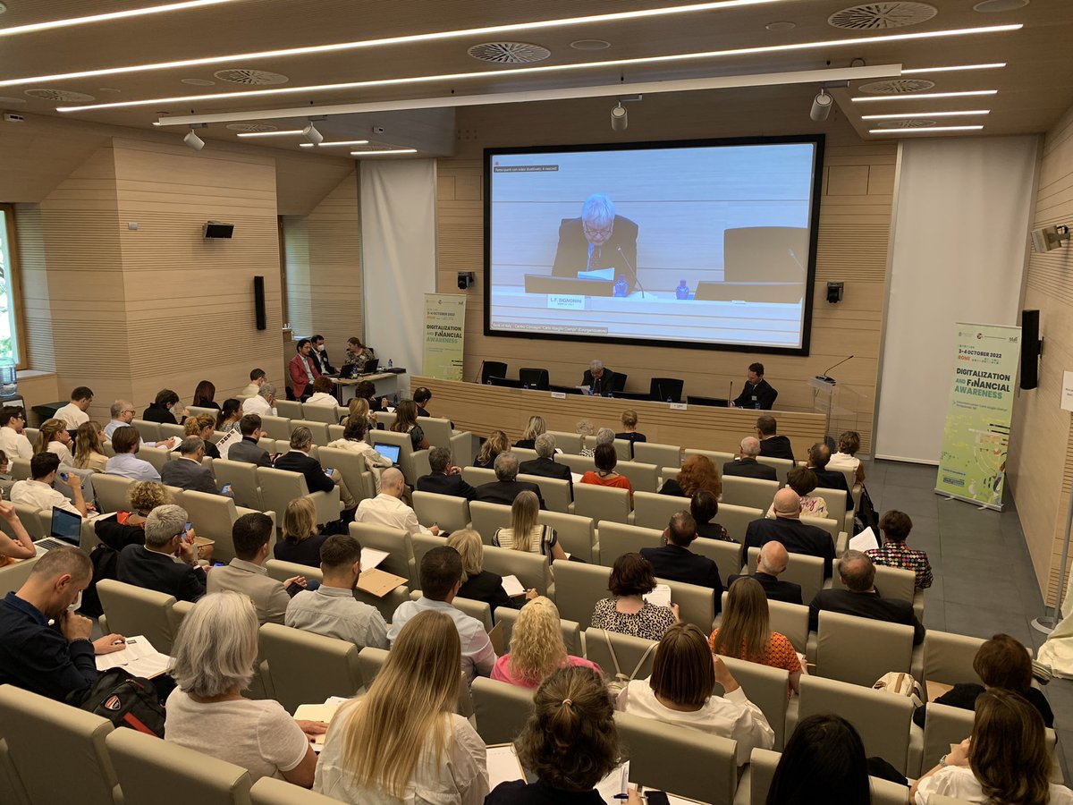 Let’s start the last day of the international conference “Digitalization and Financial Awareness” with the intrudoctory speech by L. F. Signorini, Senior Deputy Governor <a href="/bancaditalia/">Banca d'Italia</a> 
#MdR #educazionefinanziaria #OttobreEduFin2022