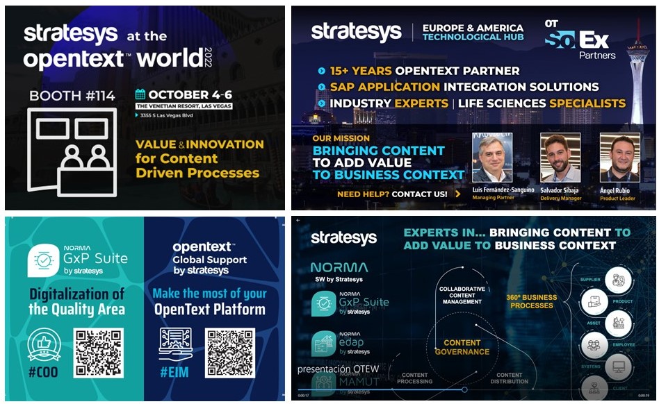 stratesysUSA's tweet photo. #StratesysExperts #ContentDrivenProcesses #OpenText #SuccessStories - @stratesys will be accompanying, one more year, our partner @OpenText in this new edition of OpenText World 2022.

More Info -> https://t.co/Vj3gX07HqX https://t.co/st2tUd1NHu