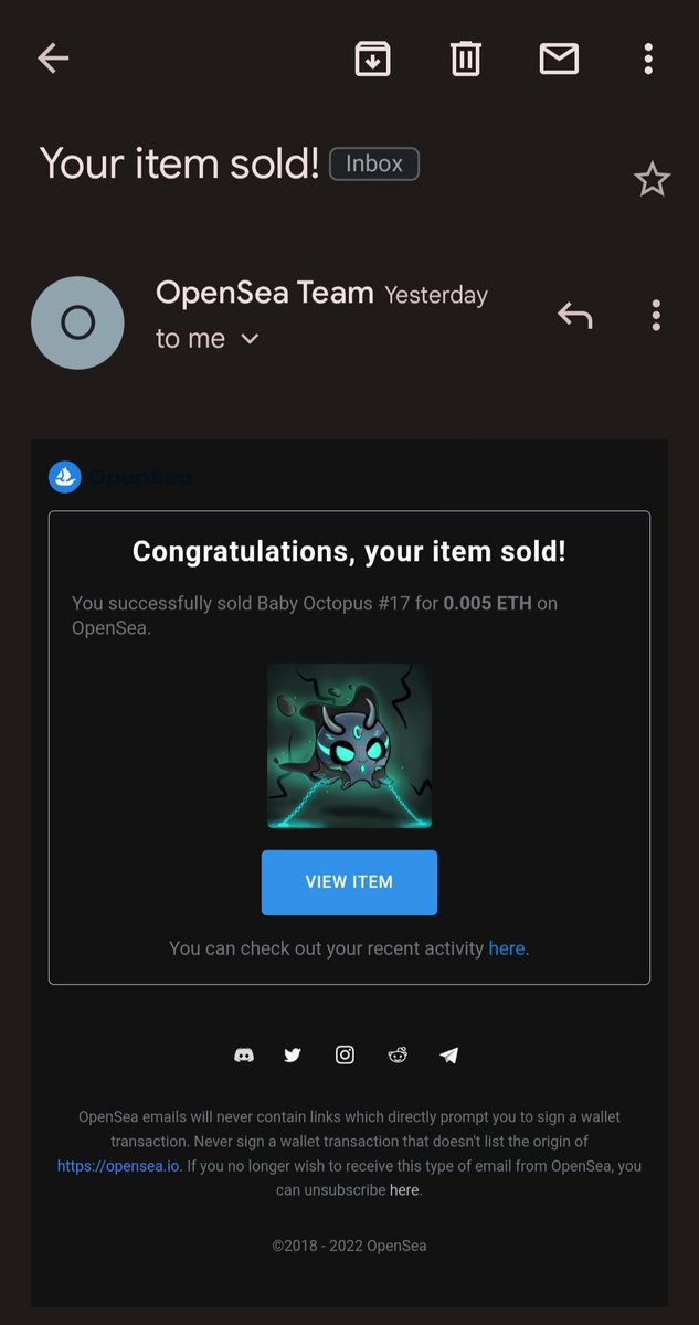 SOLD 🎉
3 Baby Octopus Sold 🥳
Only 2 Left Now 🔥

New Owners <a href="/HappyDino_eth/">IamZ</a>
@GANartNFT <a href="/Humble1_eth/">Humble1 🐦</a> 

Thank you So much for adopting Baby Octopus and thaks to #ipclan 🙏🥰

Guys Follow them they are good Collectors 🔥

#ipclan #NFTCommumity