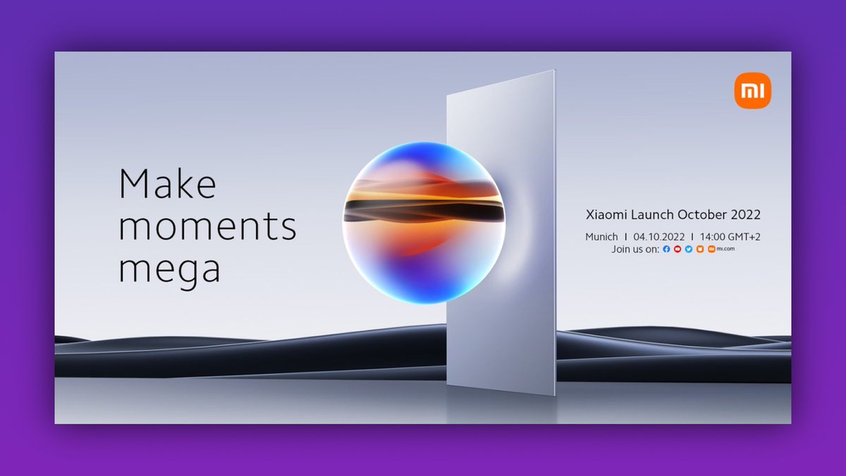 Hey guys!

I’ll be live today on YouTube at 1pm (UK Time) for Xiaomi’s special October launch event! 🤩

youtu.be/nQPIYqo47jA

Don’t miss it…it’s going to be a good one! 

#Xiaomi #XiaomiLaunch #LifeofTech