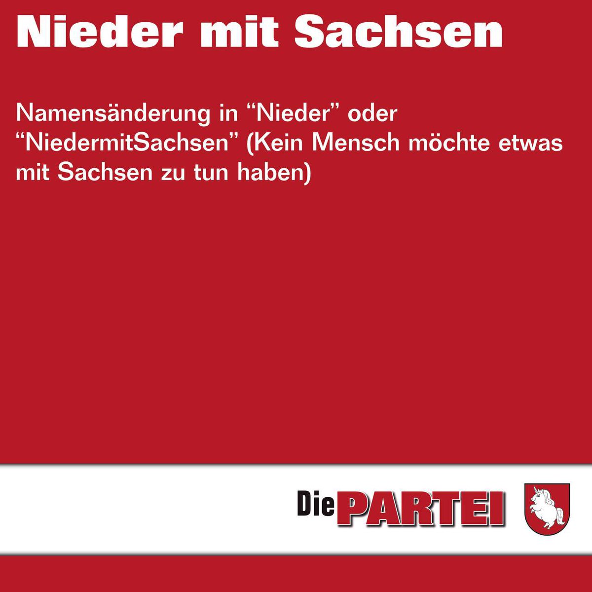 Die PARTEI Niedersachsen tweet media