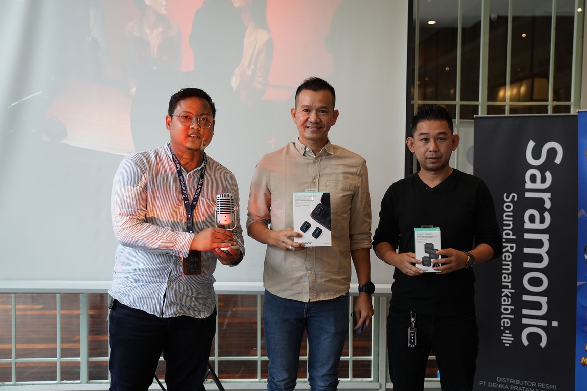 id_gadgetupdate's tweet photo. PT Denka Pratama Indonesia Resmi Meluncurkan Mic Saramonic Blink 500 ProX B2, Ini Harga &amp; Spesifikasi ! Saramonic resmi meluncurkan seri terbaru dari Blink 500 Pro yaitu Saramonic Blink 500 ProX B2.
Selengkapnya https://t.co/e3RzGT1MdU
#saramonic
#saramonicblink500
#denkapratama https://t.co/LPnRfU4v5p